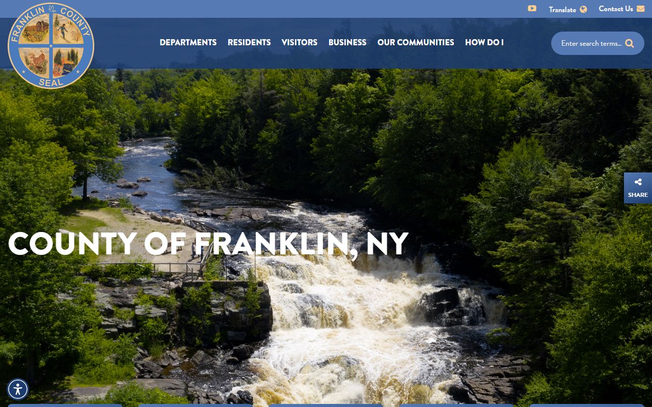 Franklin County Sheriff's Office website showing inmate information and recent bookings